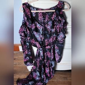 Lane Bryant Ruffled Cold Shoulder Dress
